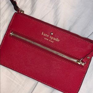 Kate spade red wristlet